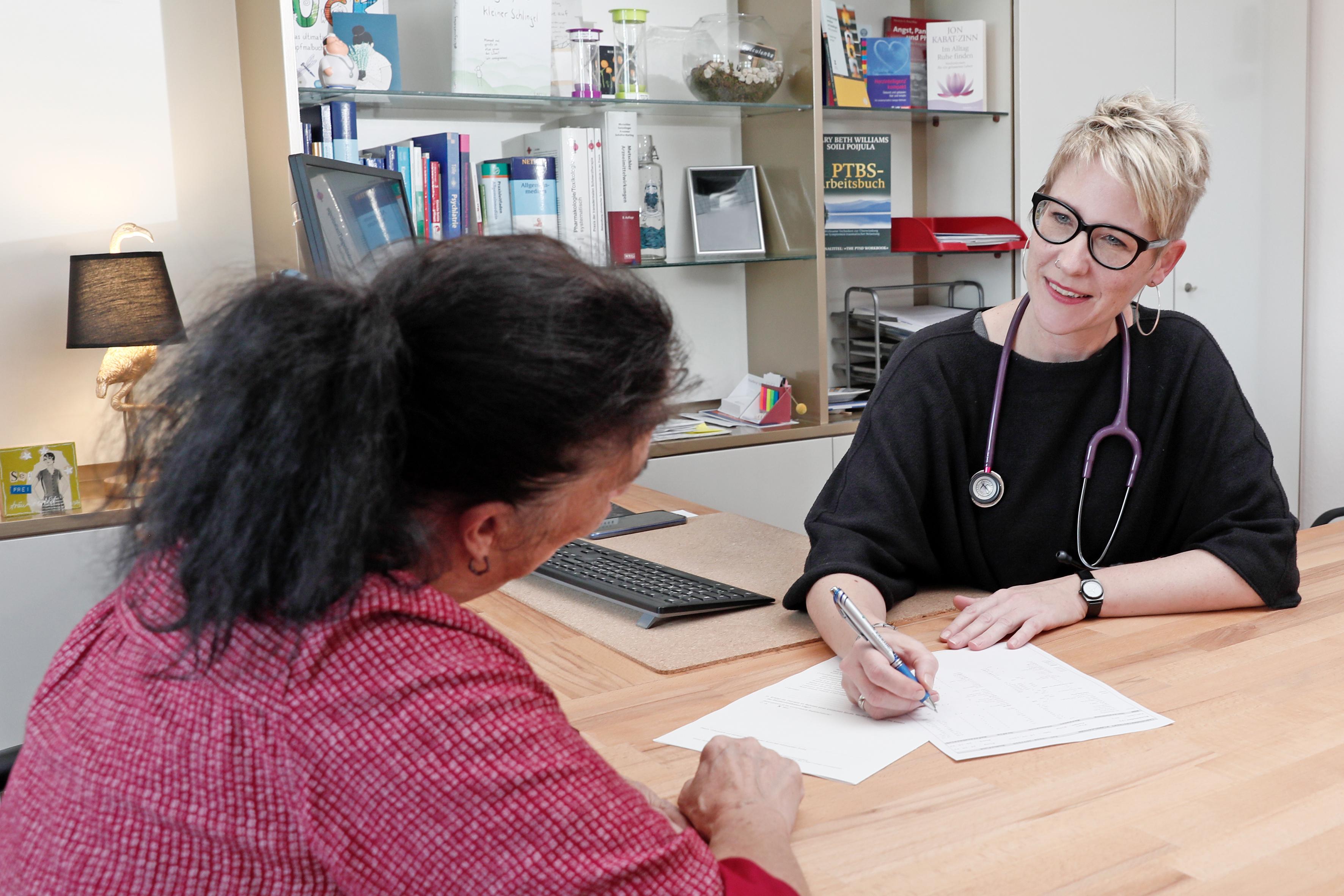 Haiges mit Patientin