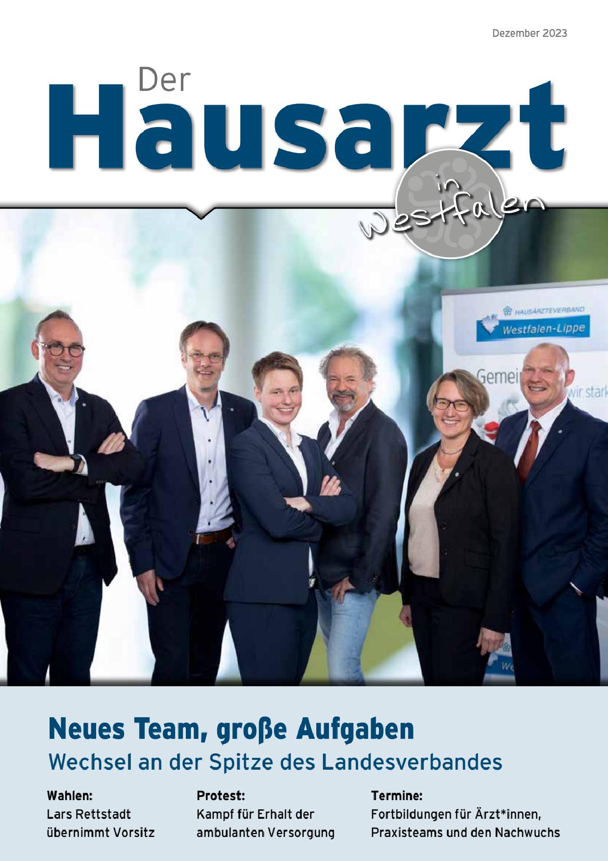 Hausarzt in Westfalen 2023 02 Titelseite